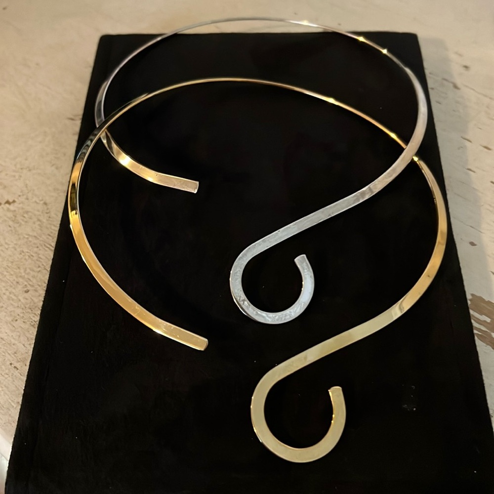 2 Unmarked Choker Necklaces